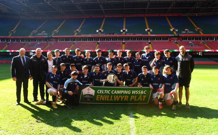 Delighted Ysgol Dyffryn Taf players and coaches